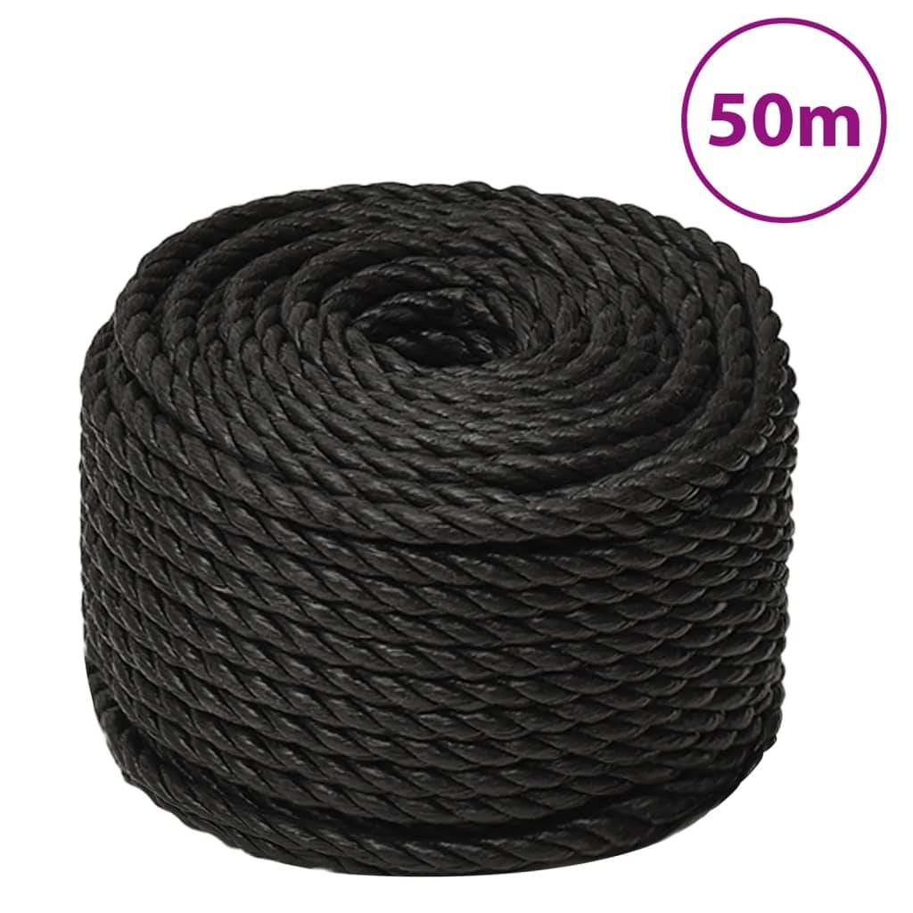 Corde cordage polyamide torsadée 10mm au mètre blanc