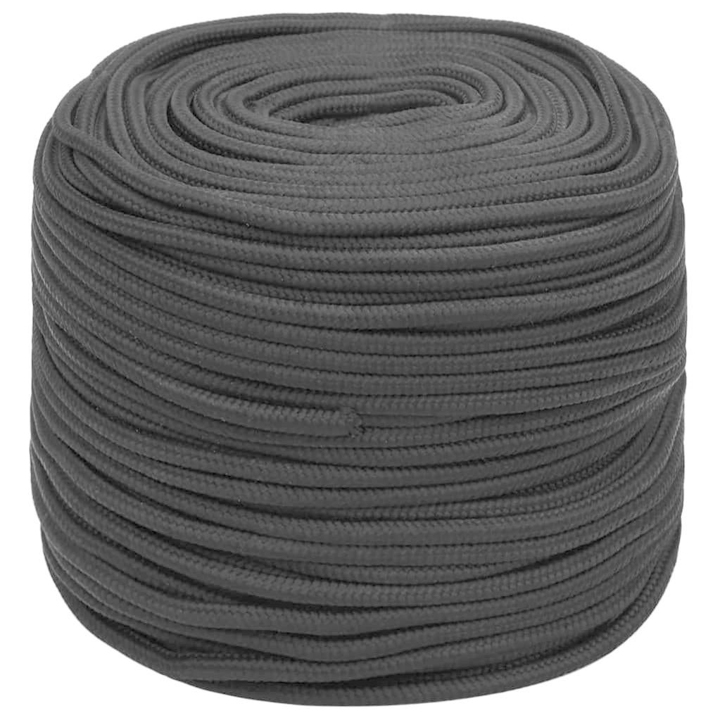 Corde de travail | Cordage pour le Jardinage，la Décoration Noir 10 mm 25 m Polyester785766 - 2