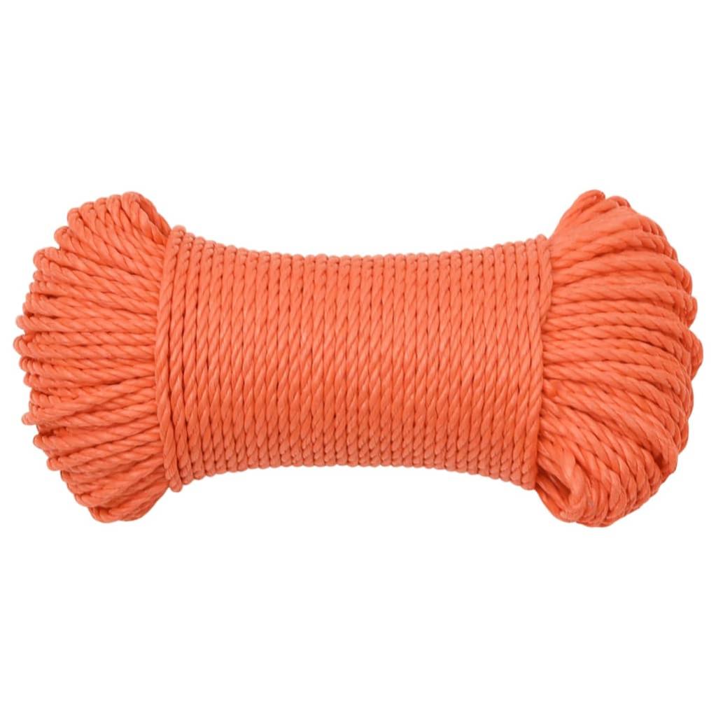 Corde de travail | Cordage pour le Jardinage，la Décoration Orange 3 mm 500 m Polypropylène552573 - 3