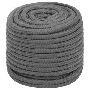 Corde Nautique Tressée Polyester 10 Mm X 20 M - Blanc Brillant, Fabriqué En Italie | Pour Bateau