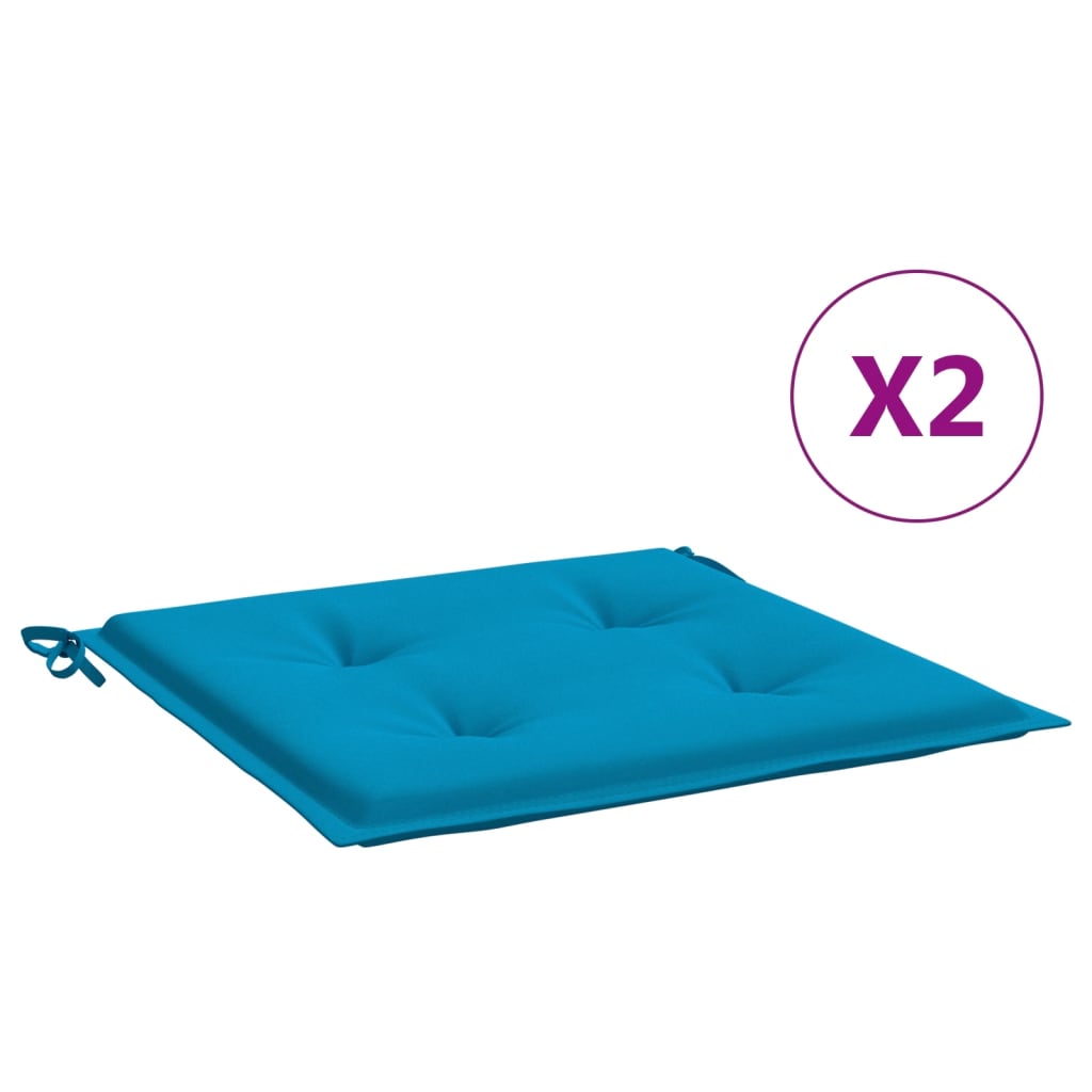 2 piezas cojín exterior | cojines de silla de jardín tela oxford azul 50x50x3 cm cfw91302