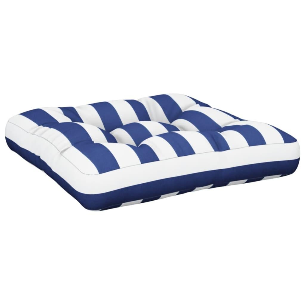 Coussin Pour Palette Confort Premium – Set Assise 120x80 + Dossier 120x40 En Bleu Azur, Mousse PU Haute Densité Inusable