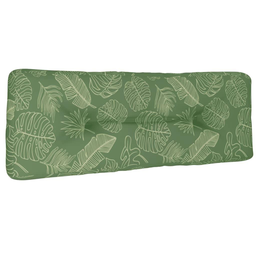 Coussin De Palette Extérieur 50x50x12 Cm Motif Feuilles - Assise Confortable & Déco Jardin Imperméable Polyester