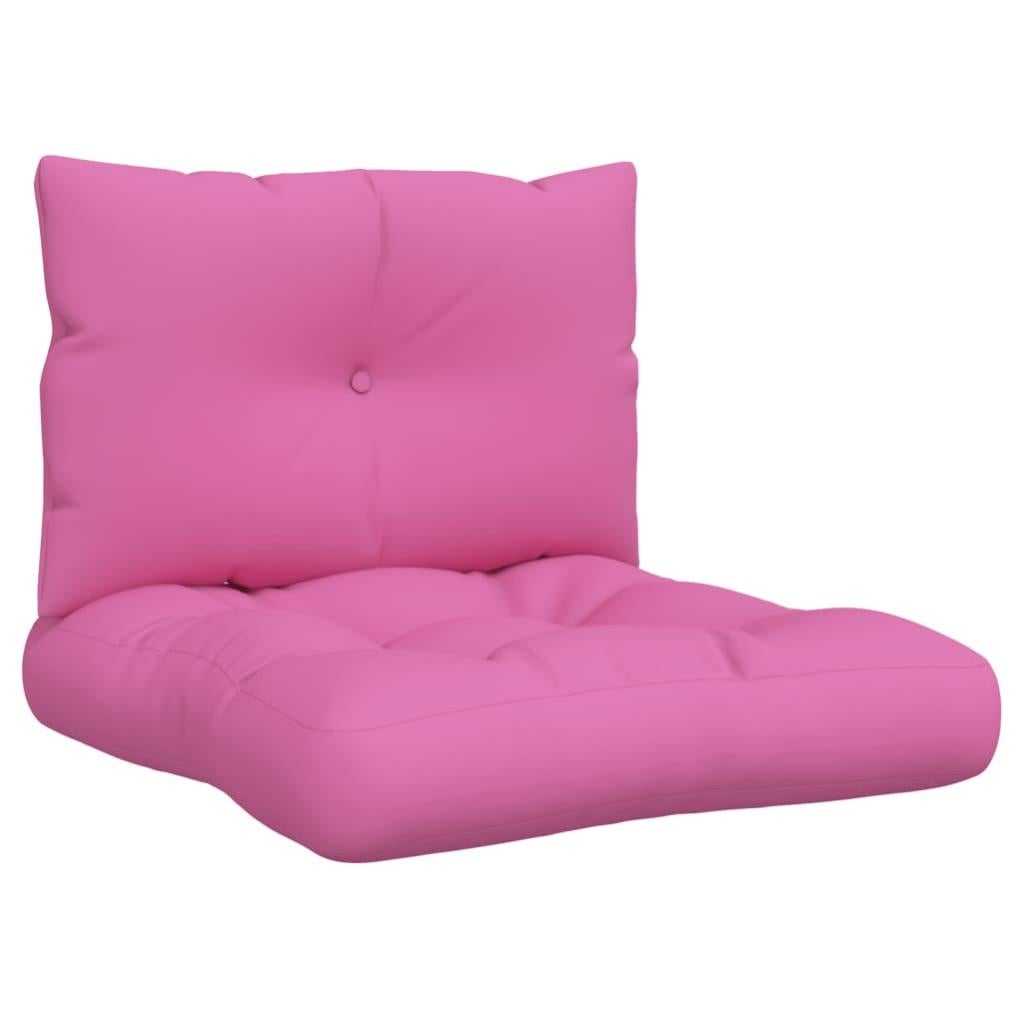 Set 2 Cuscini Per Pallet Da Esterno MG Design - 40x120cm E 80x120cm Rosa Chiaro, Tessuto Spesso