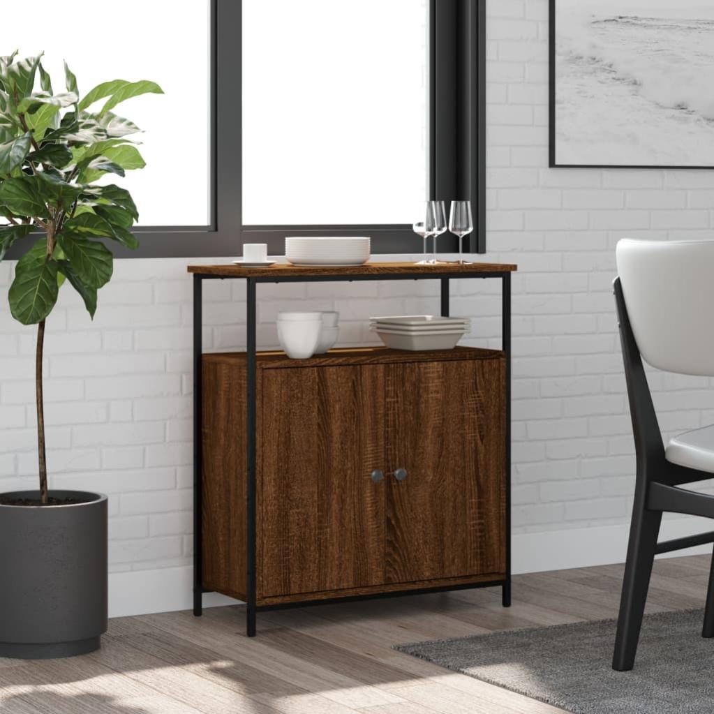 Buffet Bas De Cuisine 120 Cm - Meuble De Rangement Avec 4 Portes Et étagères Réglables - Design Moderne Pieds Métal Doré