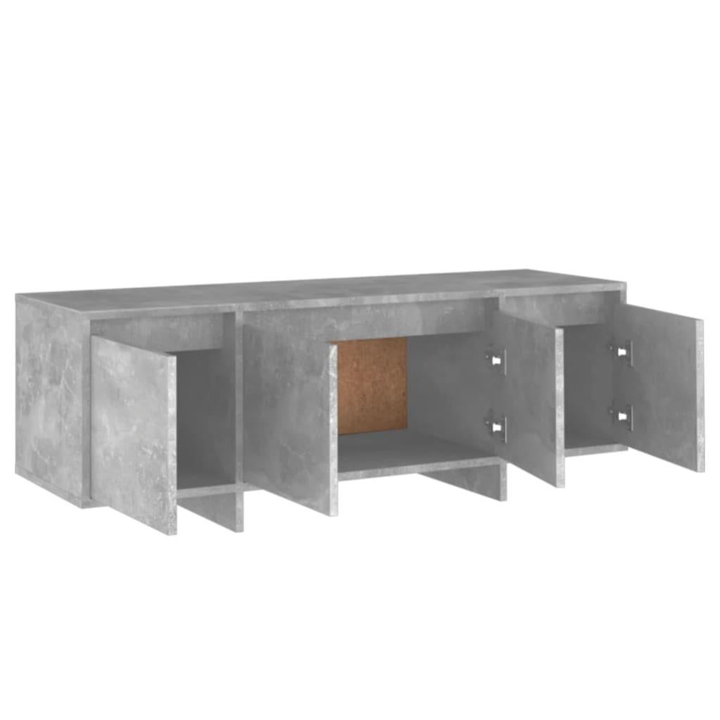 Meuble TV，Banc TV Moderne，Meuble de Rangement Gris béton 120x30x40,5 cm Aggloméré541942 - 7