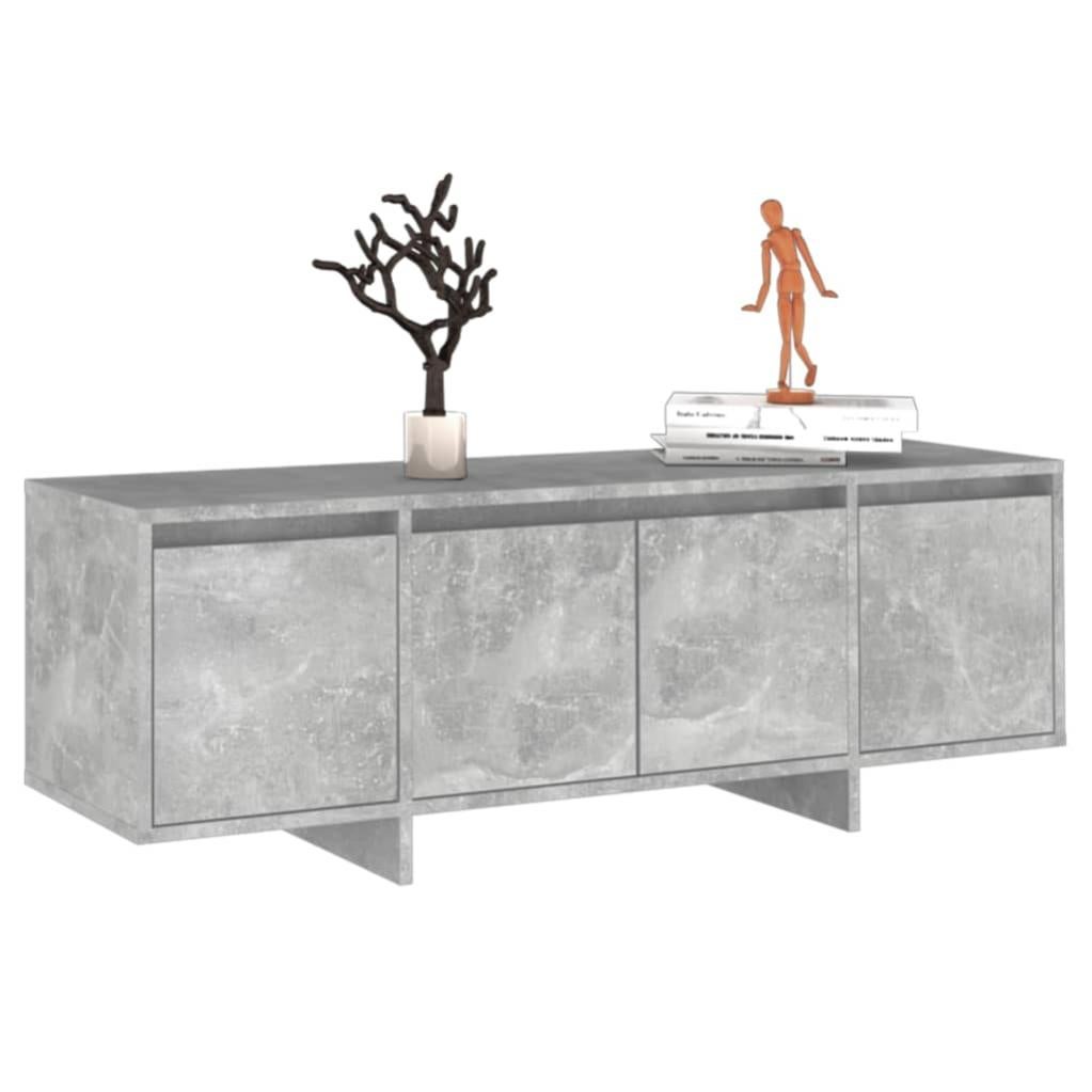 Meuble TV，Banc TV Moderne，Meuble de Rangement Gris béton 120x30x40,5 cm Aggloméré541942 - 4