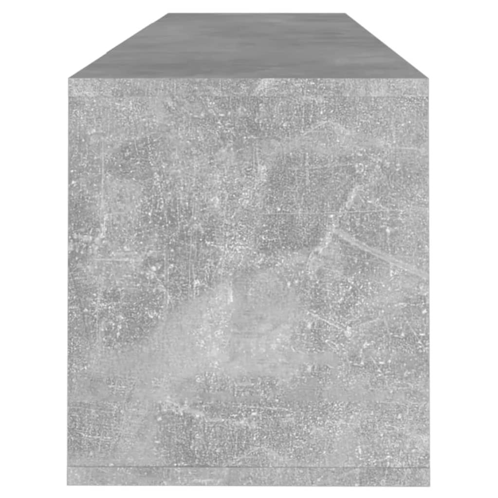 Meuble TV，Banc TV Moderne，Meuble de Rangement Gris béton 120x30x40,5 cm Aggloméré541942 - 6