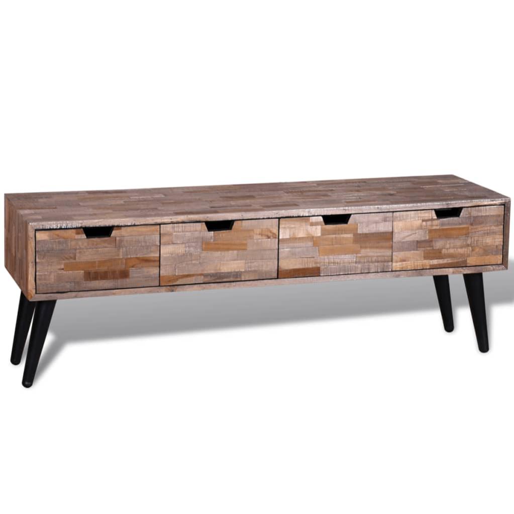 Teak tv console discount