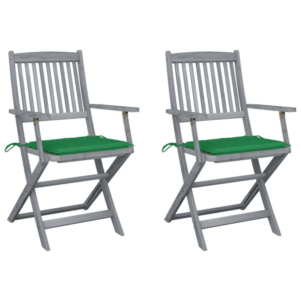 2 pz Sedie da Giardino | Sedie da Esterno | Poltrona Pieghevoli con