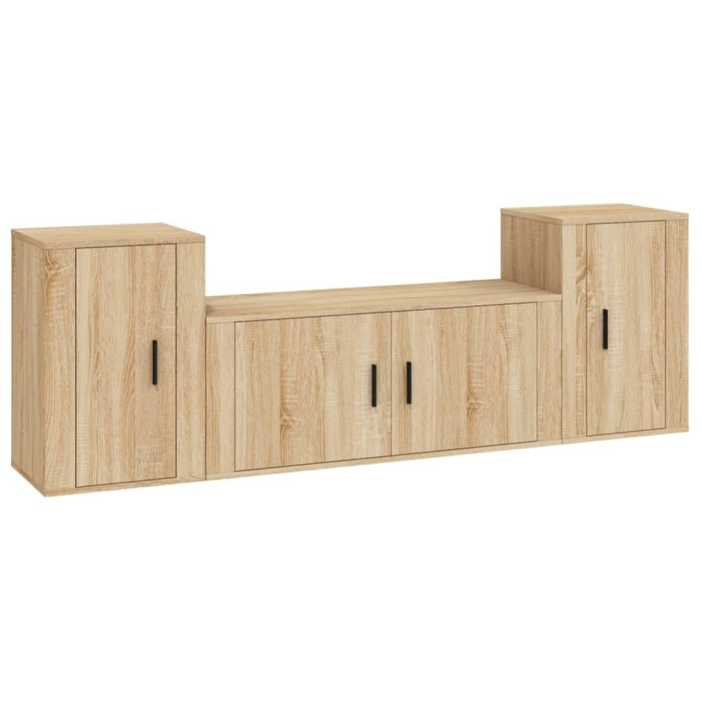 Set De Muebles Para TV 8 Pzas Mesas De TV Muebles De Televisión Madera