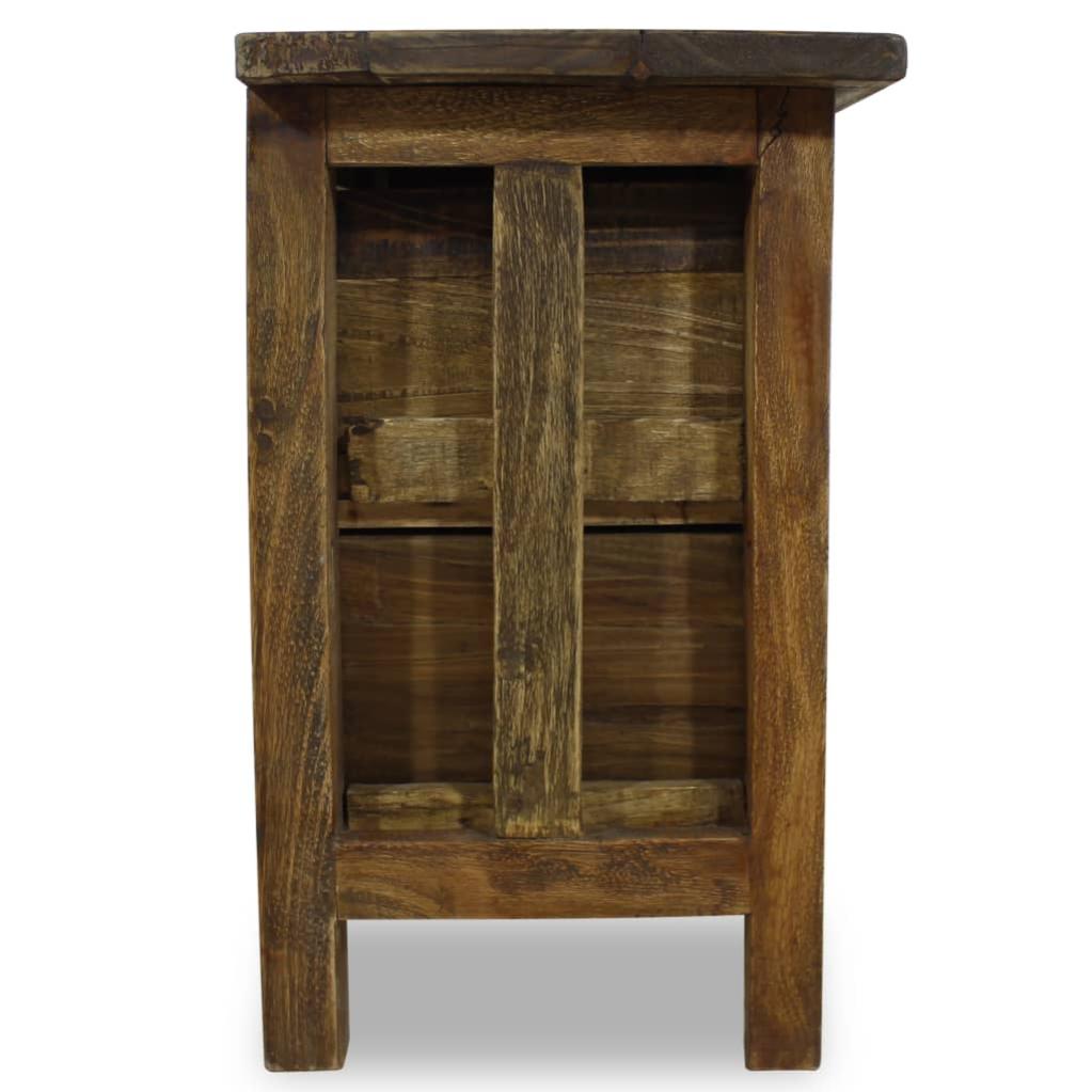 Table de chevet，Table d'appoint, Table de nuit pour Salon Chambre Bois de récupération massif 40 x 30 x 51 cm427947 - 4