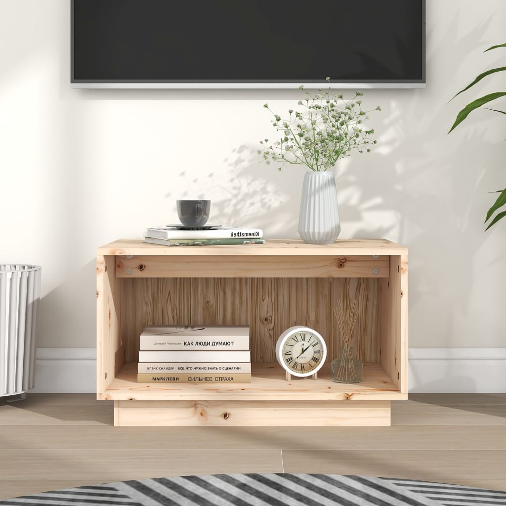 Meuble Tvbanc Tv Modernemeuble De Rangement X X Cm Bois De Pin