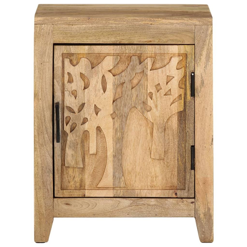 Table de chevet，Table d'appoint, Table de nuit pour Salon Chambre 40x30x50 cm Bois de manguier massif357140 - 2