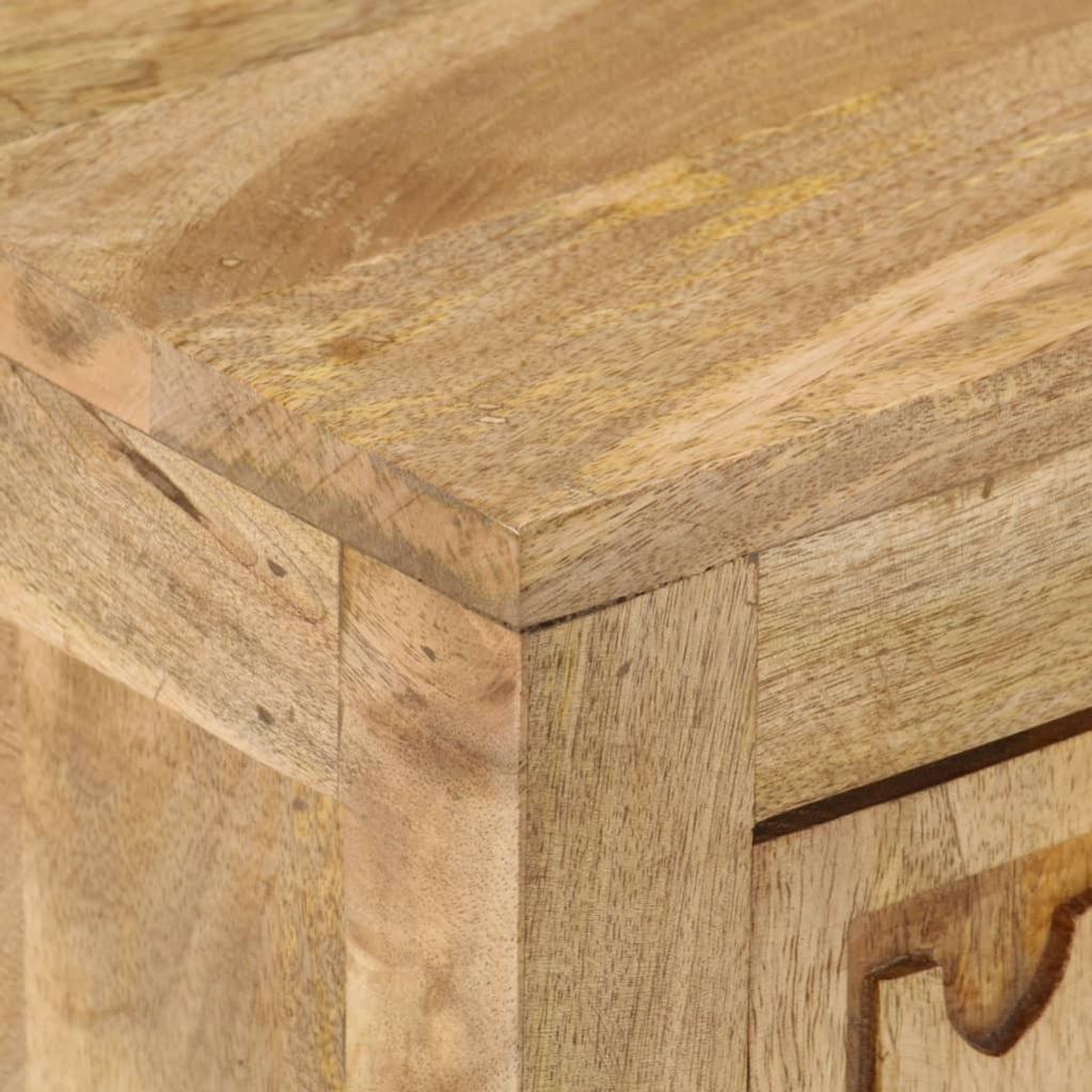 Table de chevet，Table d'appoint, Table de nuit pour Salon Chambre 40x30x50 cm Bois de manguier massif357140 - 5