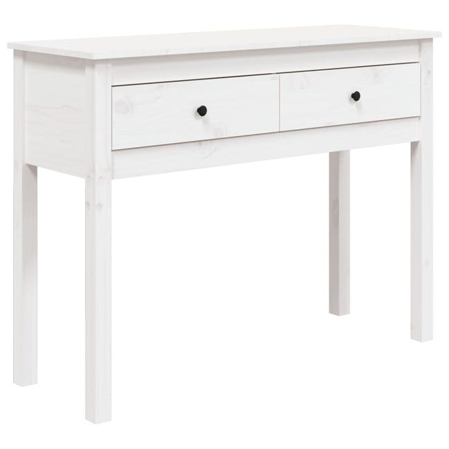 Table console，Table d'appoint，Bout de canapé Marron 80x30x75 cm