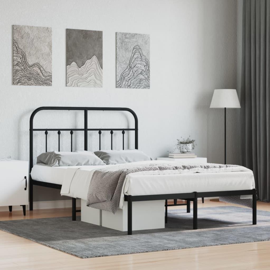 Yaheetech Telaio Letto Singolo in Metallo senza Testiera per Camera da