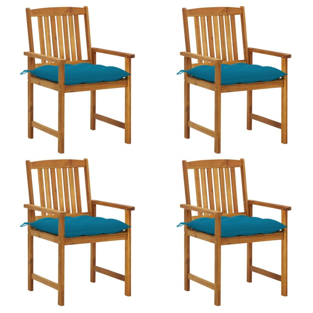 vidaXL Set da Pranzo da Giardino 9pz con Cuscini Legno Massello Acacia