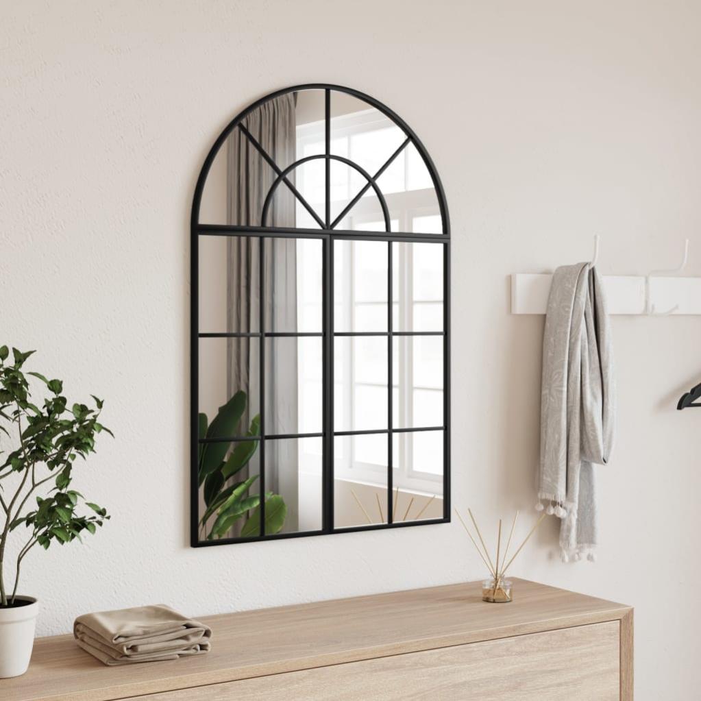 Specchio Da Parete WONSTART 61x91,5 Cm – Nero Con Cornice In Alluminio, Moderno Per Bagno O Soggiorno