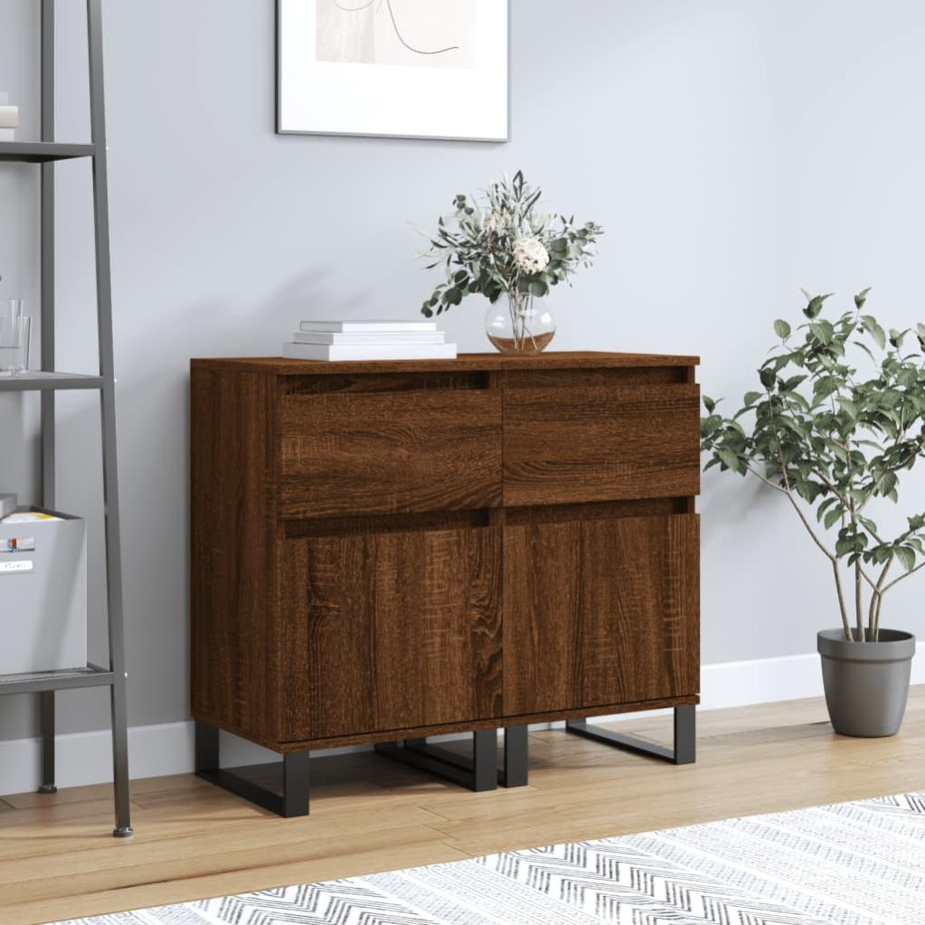 Credenza, Armadietto Cucina, Tavolo Da Buffet, Mobiletto Sala Da Pranza Bianca 695x34x180 Cm In Legno Multistrato Klew66269 Bonnevie 78154238