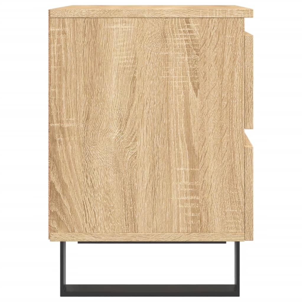 Lot de 2 Tables de chevet，Table d'appoint, Table de nuit pour Salon Chambre chêne sonoma 40x35x50 cm bois ingénierie413114 - 7