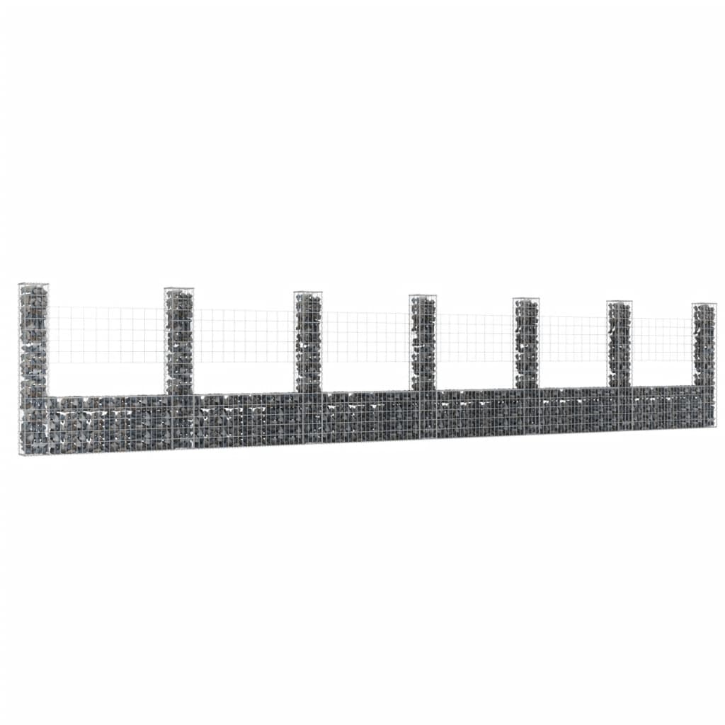 Panier De Gabionmur En Gabion En Forme De U Avec Poteaux Fer X X Cm Leroy Merlin