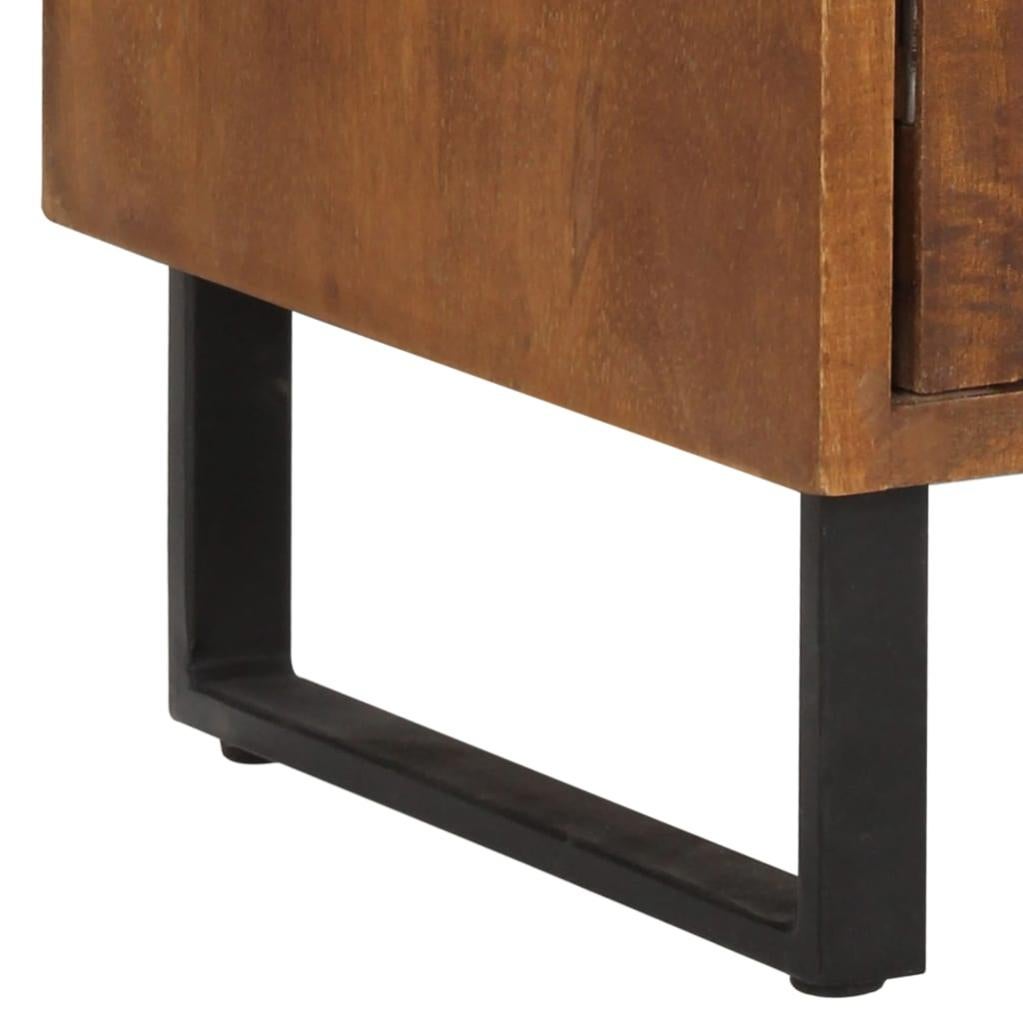 Table de chevet，Table d'appoint, Table de nuit pour Salon Chambre 40x30x50 cm Bois de manguier massif466955 - 5