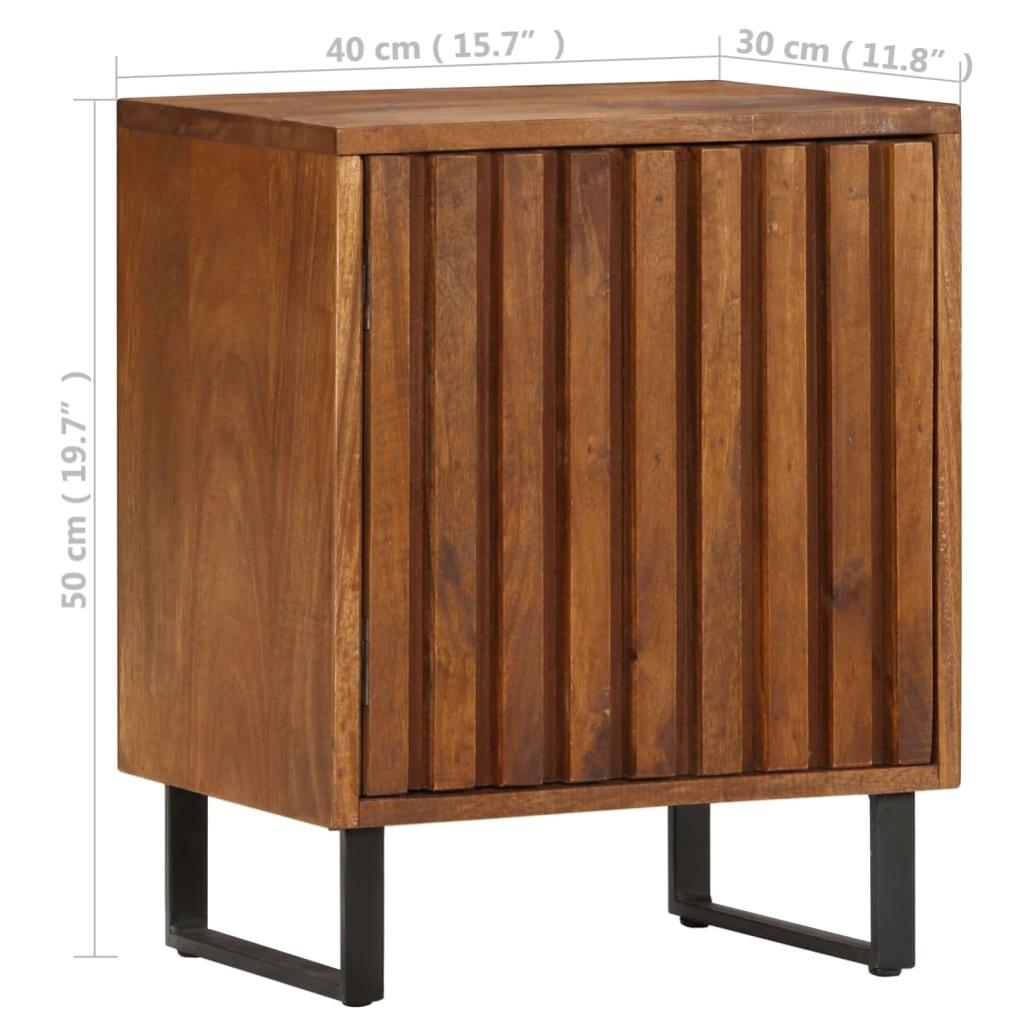 Table de chevet，Table d'appoint, Table de nuit pour Salon Chambre 40x30x50 cm Bois de manguier massif466955 - 7