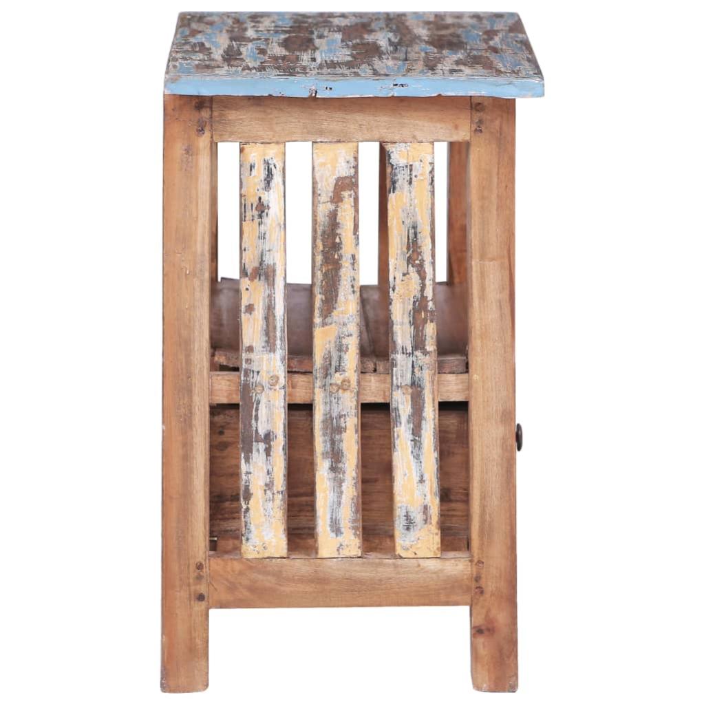 Table de chevet，Table d'appoint, Table de nuit pour Salon Chambre 41 x 30 x 50 cm Bois de récupération massif435206 - 5