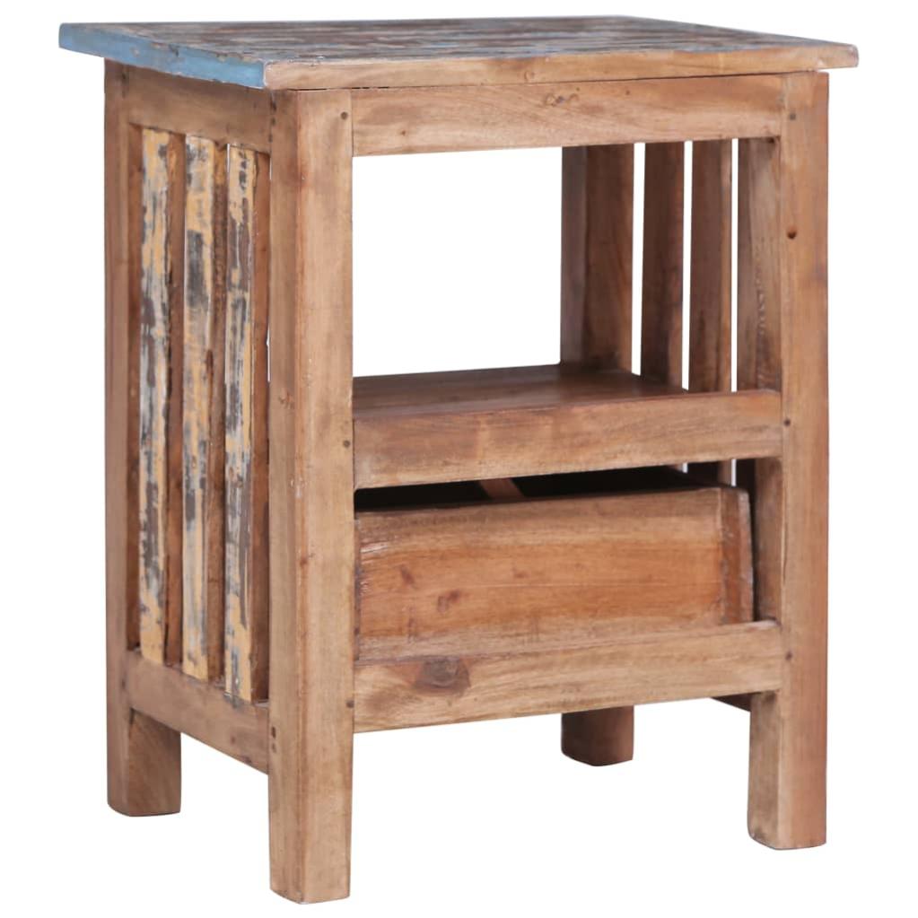 Table de chevet，Table d'appoint, Table de nuit pour Salon Chambre 41 x 30 x 50 cm Bois de récupération massif435206 - 3