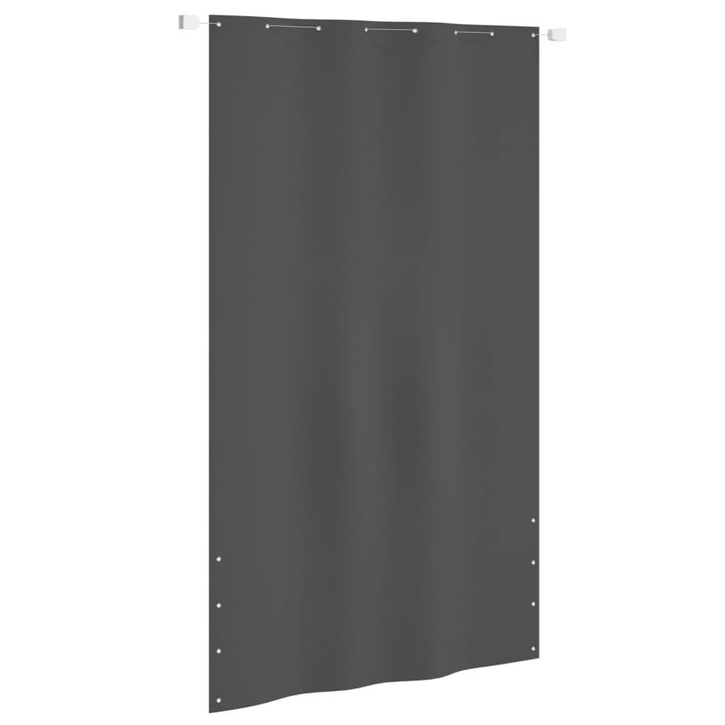Paravento per balcone grigio chiaro 75x400 cm 100% poliestere oxford
