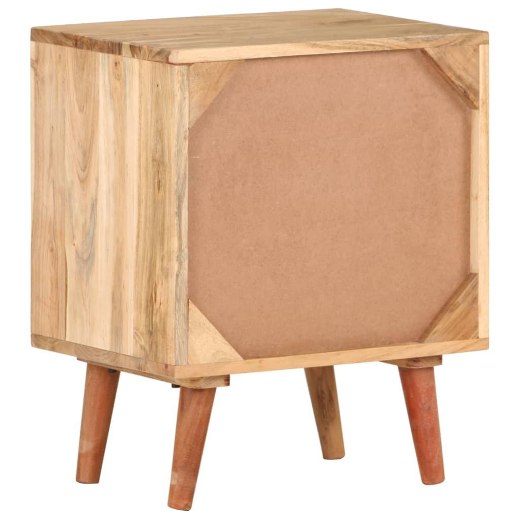 Table de chevet，Table d'appoint, Table de nuit pour Salon Chambre 40x30x50 cm Bois d'acacia massif504633 - 4