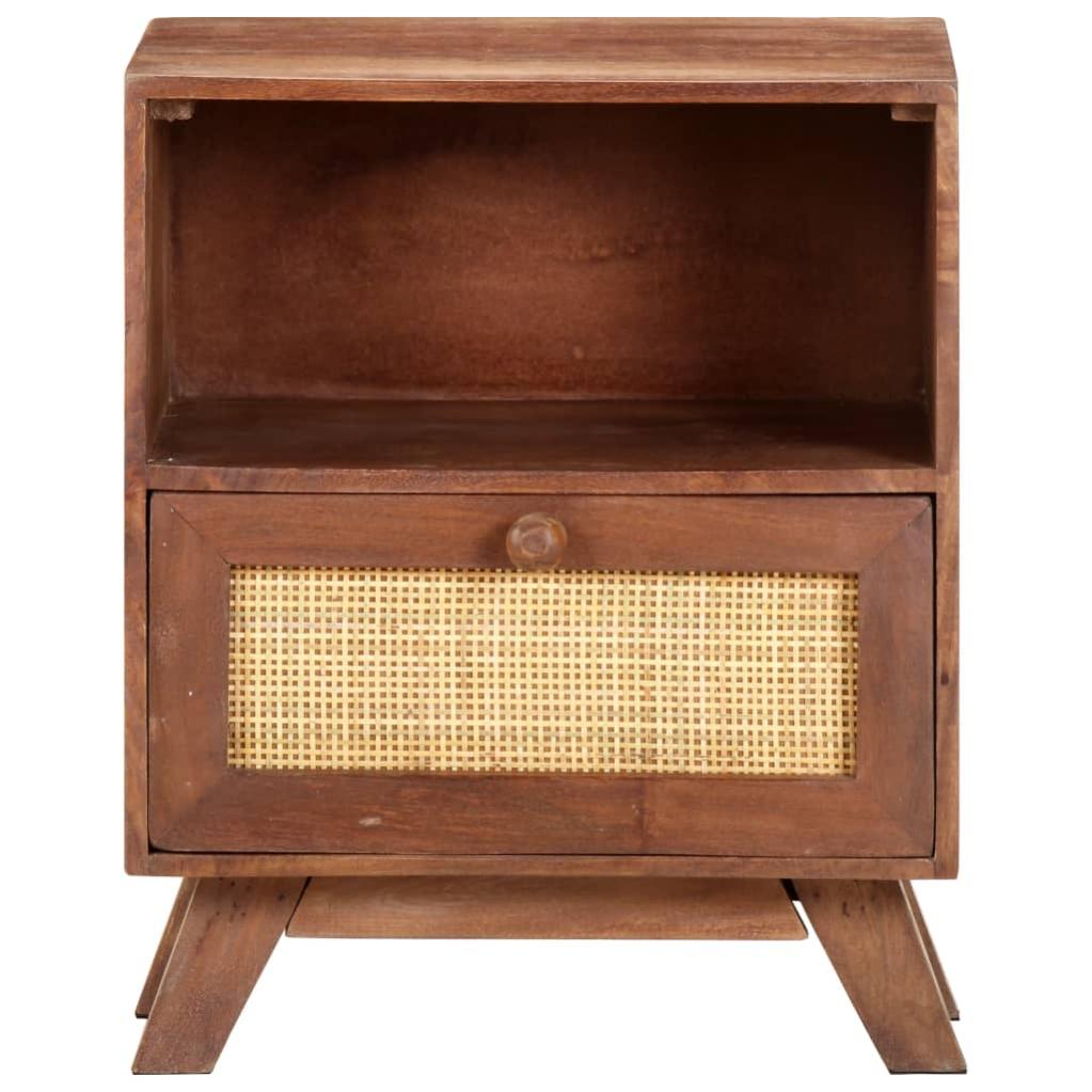 Table de chevet，Table d'appoint, Table de nuit pour Salon Chambre 40x30x50 cm Bois de manguier massif529641 - 2