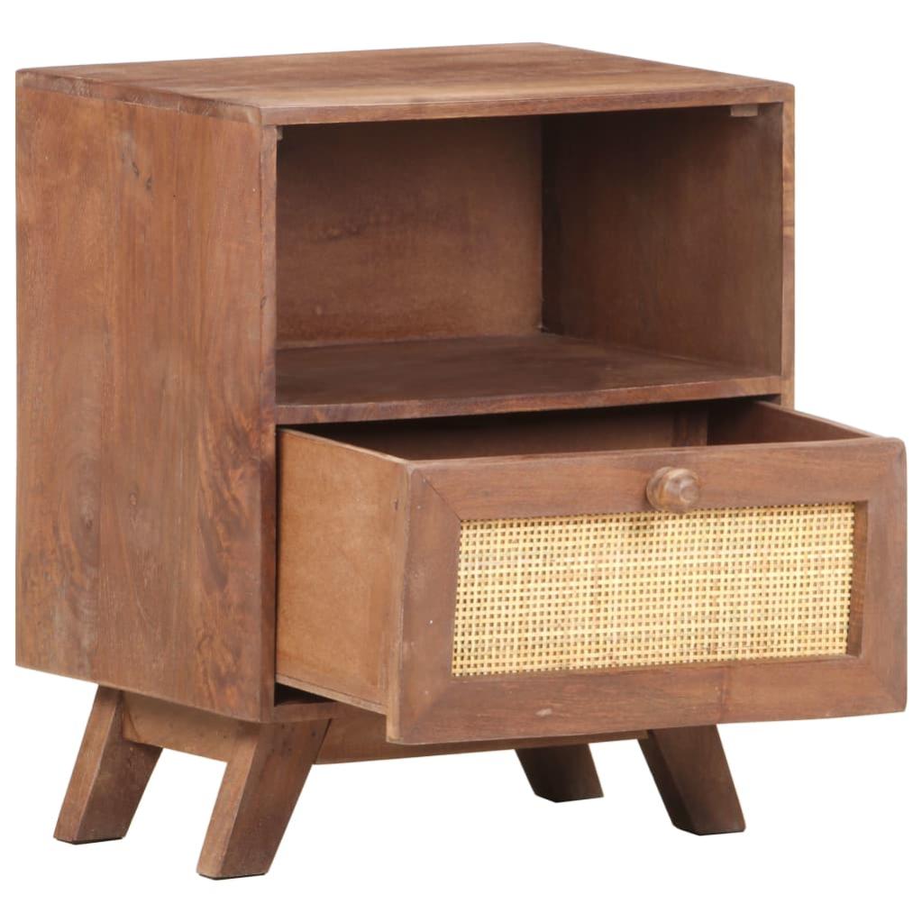 Table de chevet，Table d'appoint, Table de nuit pour Salon Chambre 40x30x50 cm Bois de manguier massif529641 - 4