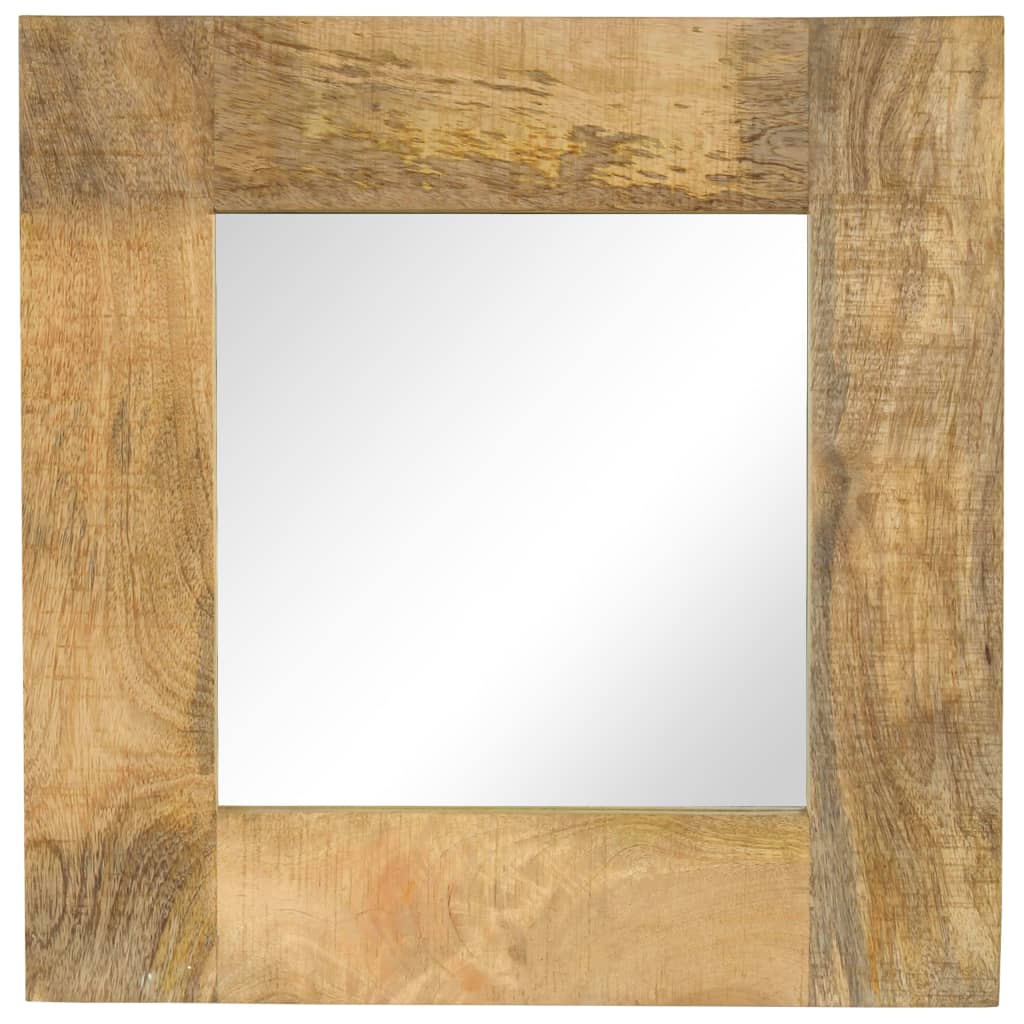 Espejo，espejo de baño，espejuelo de madera maciza de mango 50x50 cm cfw86408