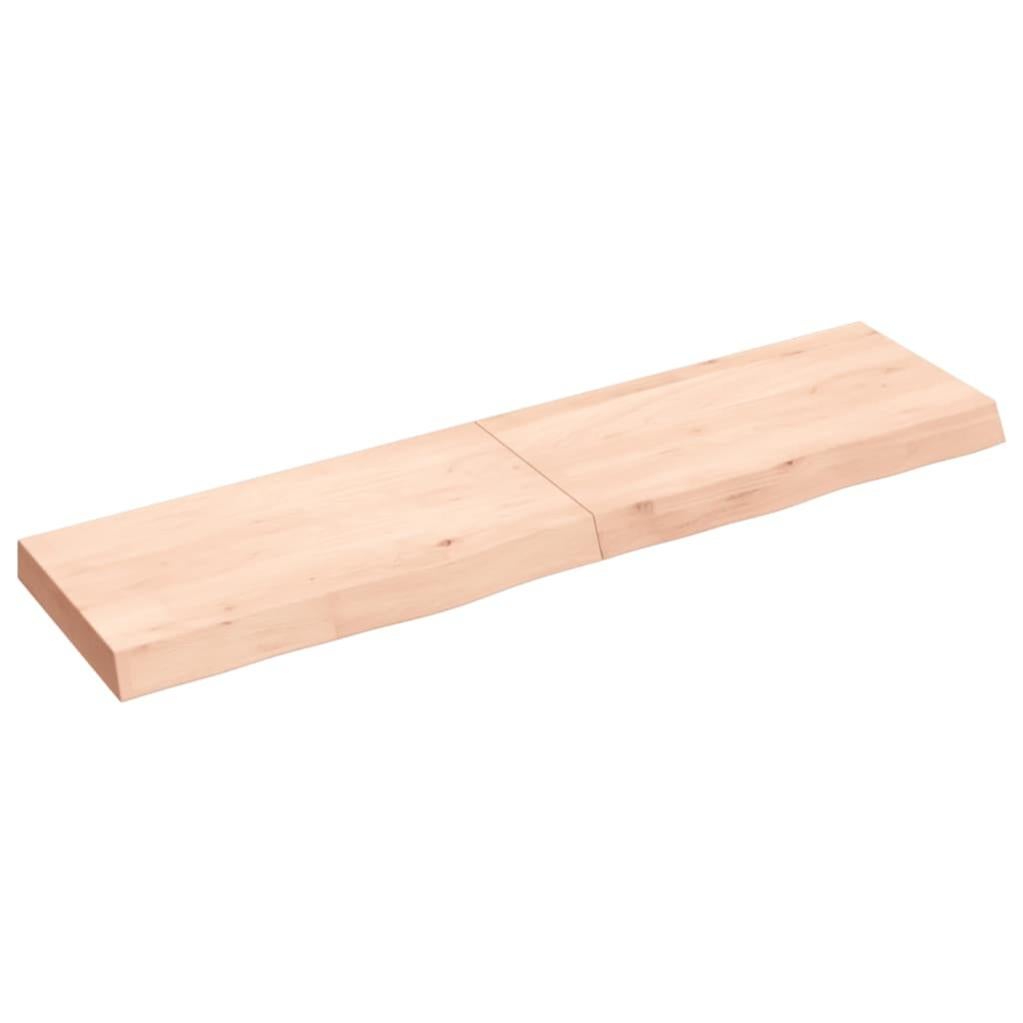 Mensola A Parete In Legno Massello Di Acacia 140x30 Cm - Non Trattata, Per Interni Ed Esterni, Design Personalizzabile