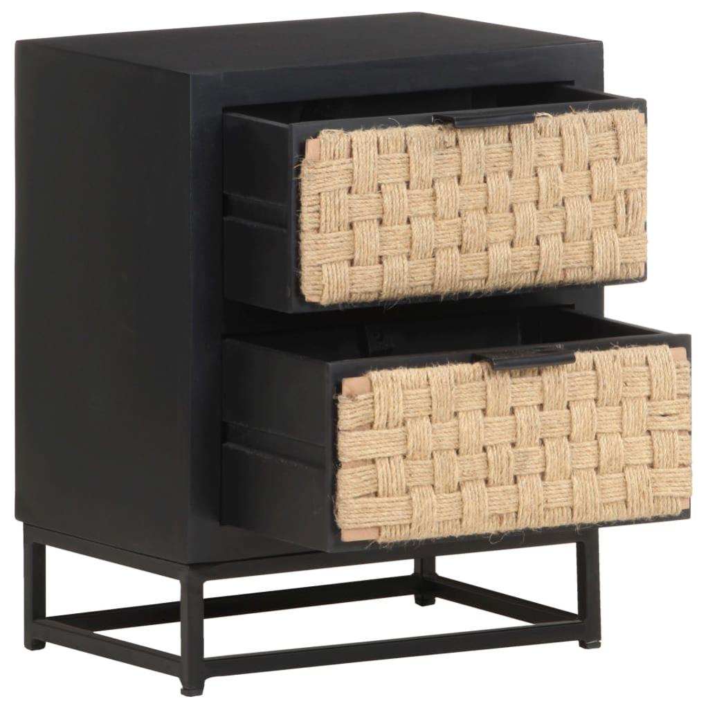 Table de chevet，Table d'appoint, Table de nuit pour Salon Chambre 40x30x50 cm Bois de manguier massif443176 - 3