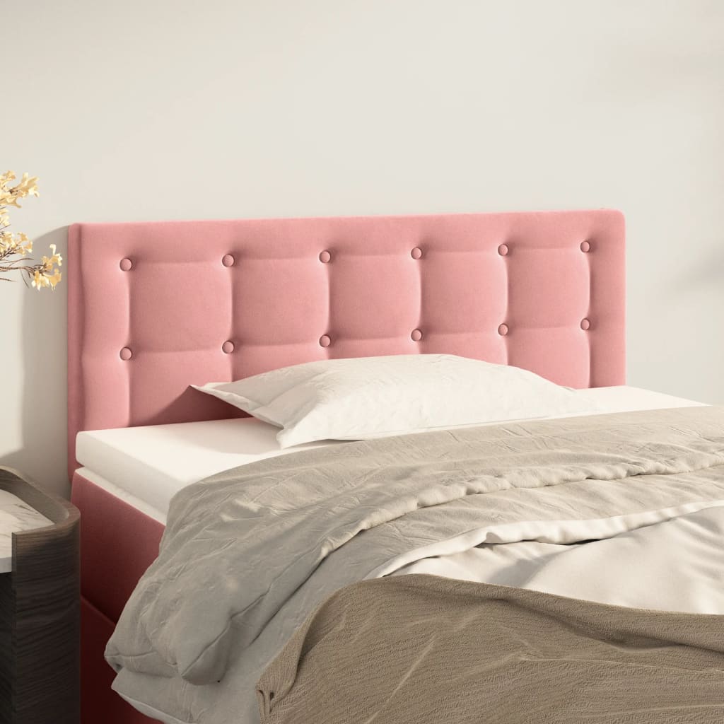 Cabecero，cabecero de cama，panel de cabecera de terciopelo rosa 100x5x78/88 cm cfw67118