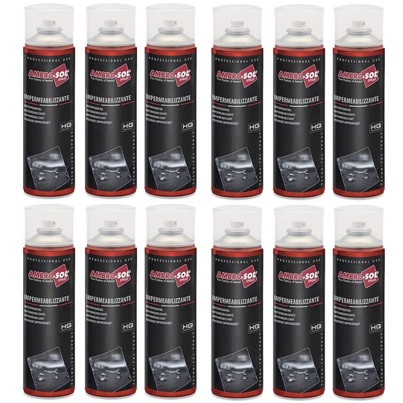 Bomboletta Spray Impermeabilizzante da 500 ml per tessuti, pellame e scarpe  - 12 PEZZI