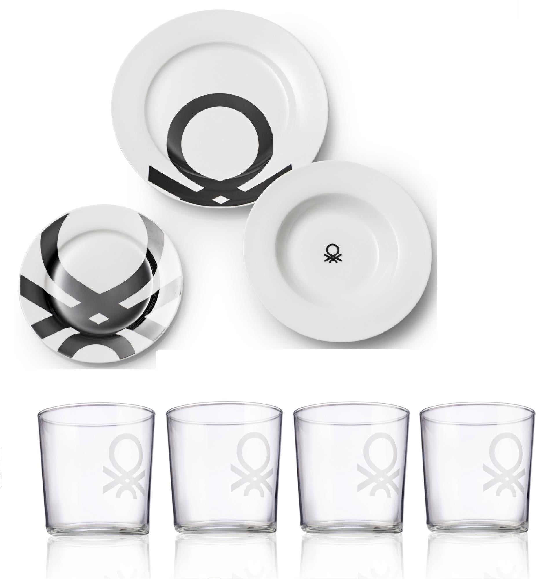 Servizio Bicchieri Tavola Ego RCR 18 Pezzi - Bicchieri