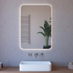 Specchio Rotondo Illuminazione 110 cm Moderno per Bagno Perimetrale Led