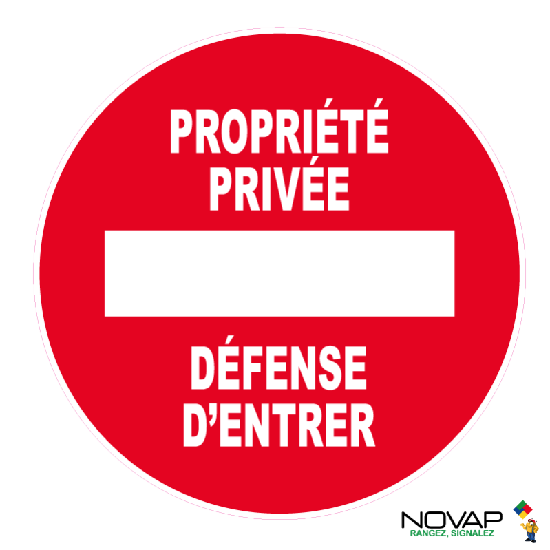 Aua Signaletique Signalisation Propriété Privée Défense D'Entrer