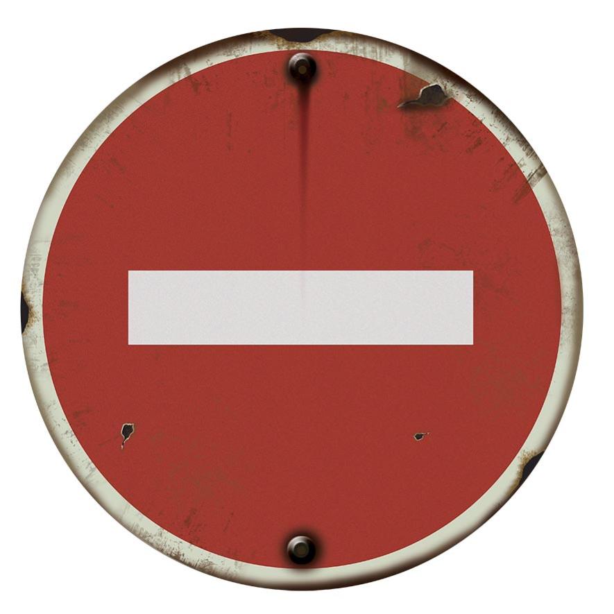 Panneau Vintage Métal 'Passage Strictement Interdit' 40x30 Cm - Décoration Industrielle
