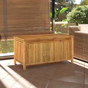 Boîte de rangement de jardin Marron miel 121x55x64 cm Bois pin