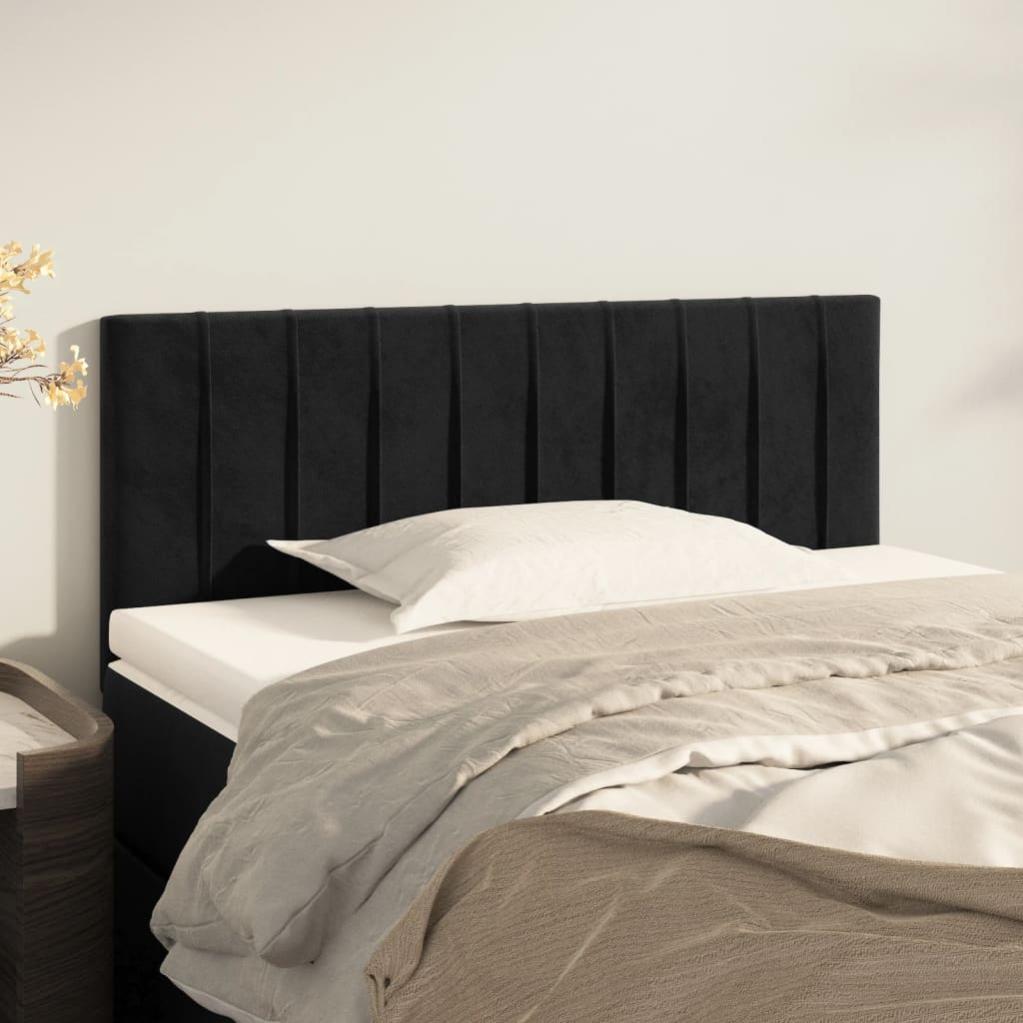 Cabecero，cabecero de cama，panel de cabecera de terciopelo negro 80x5x78/88 cm cfw94589
