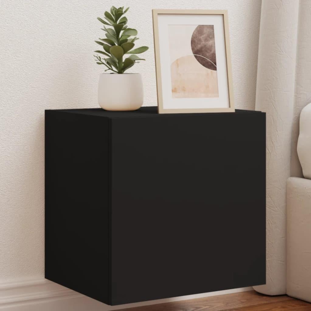 Mobile porta TV, stile moderno, finitura frassinato nero