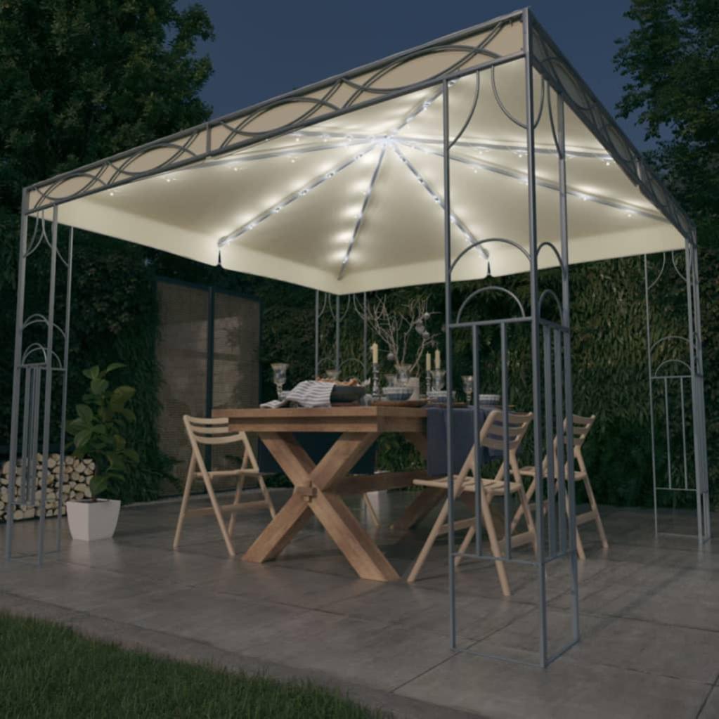 Gazebo da Giardino | Gazebo da Esterno con Stringa di Luci LED 300x300 ...