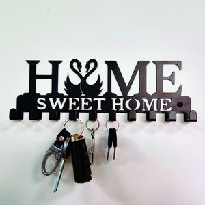 Porte-clés organisateur mural de Home (10 crochets) cadre de