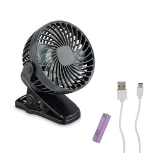 BULERIAS Mini ventilateur finition or pour bureau USB FABRILAMP