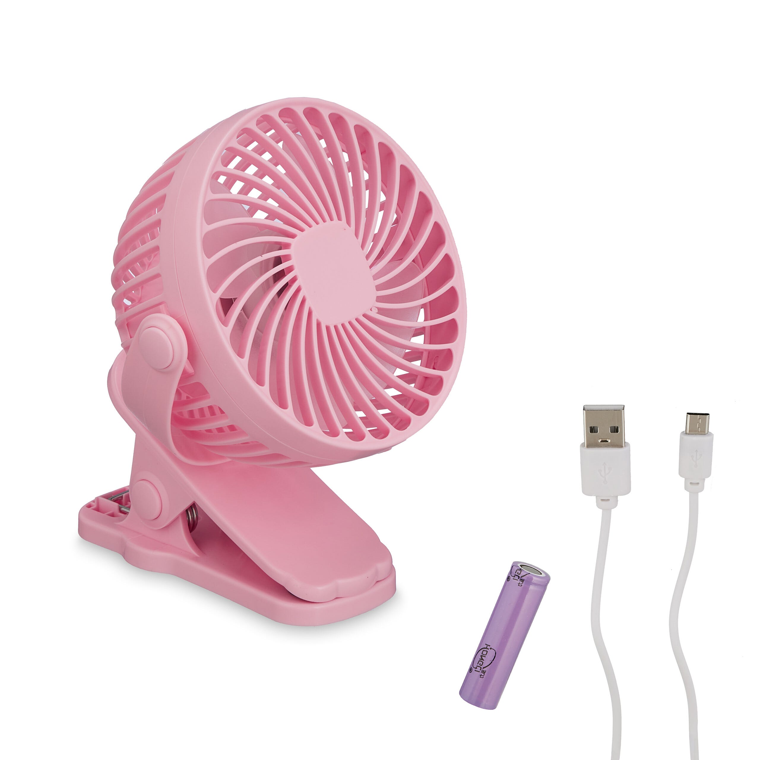 Rose - Ventilateur portable, mini ventilateur portable USB